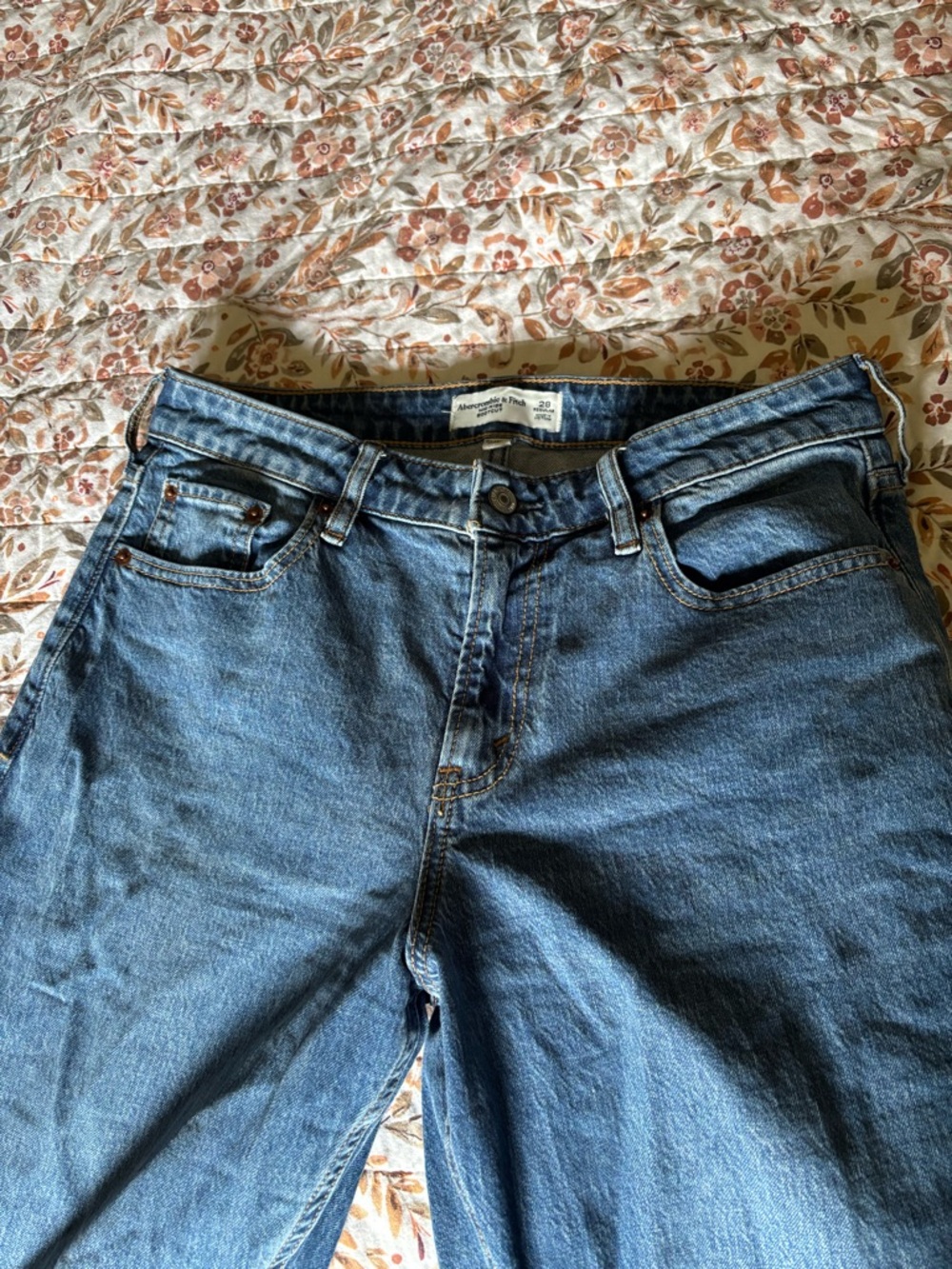 Abercrombie & Fitch Women’s Mid Rise Curve Love Bootcut Jeans